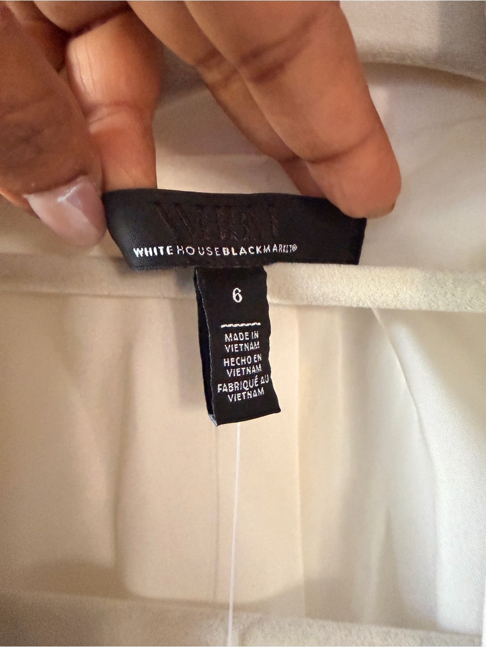 Brand New White House Black Market White Blazer with Black Trim Double-Breasted - Picture 3 of 10